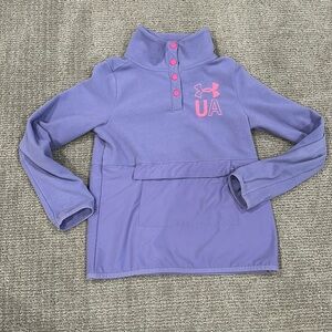 Girls button up Under Armour sweater